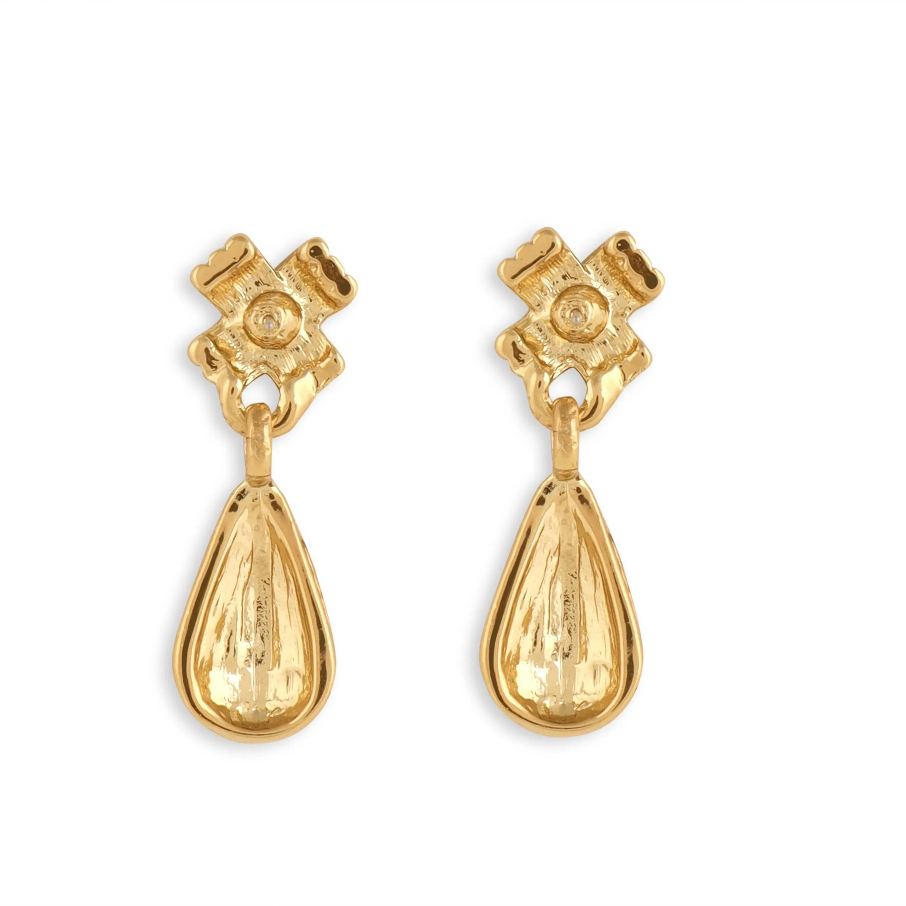 TFC Spitfire Small Gold Plated Dangler Earrings