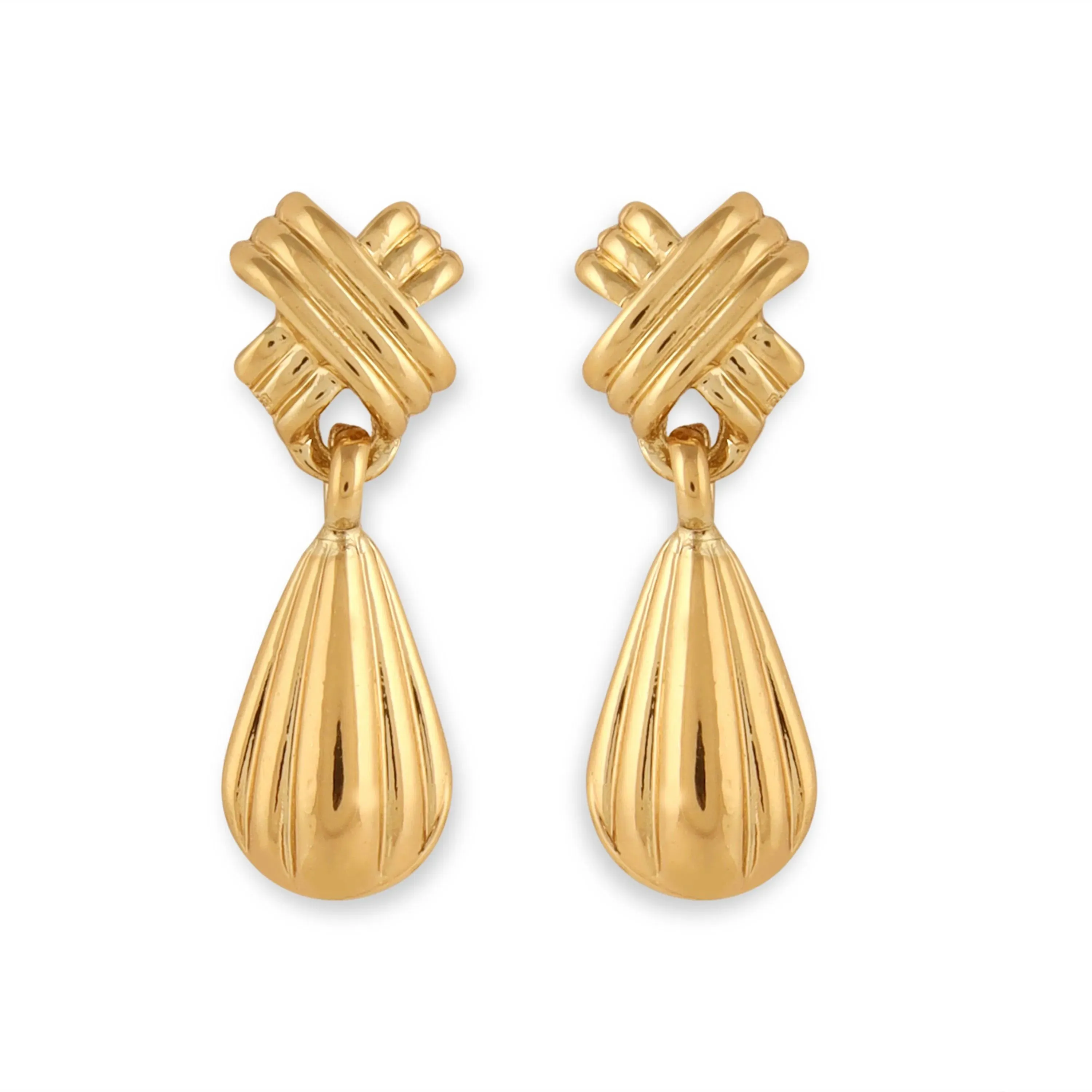 TFC Spitfire Small Gold Plated Dangler Earrings