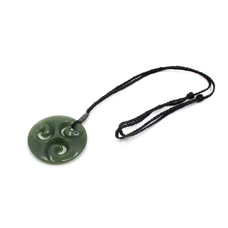 Triple Koru Pounamu Pendant