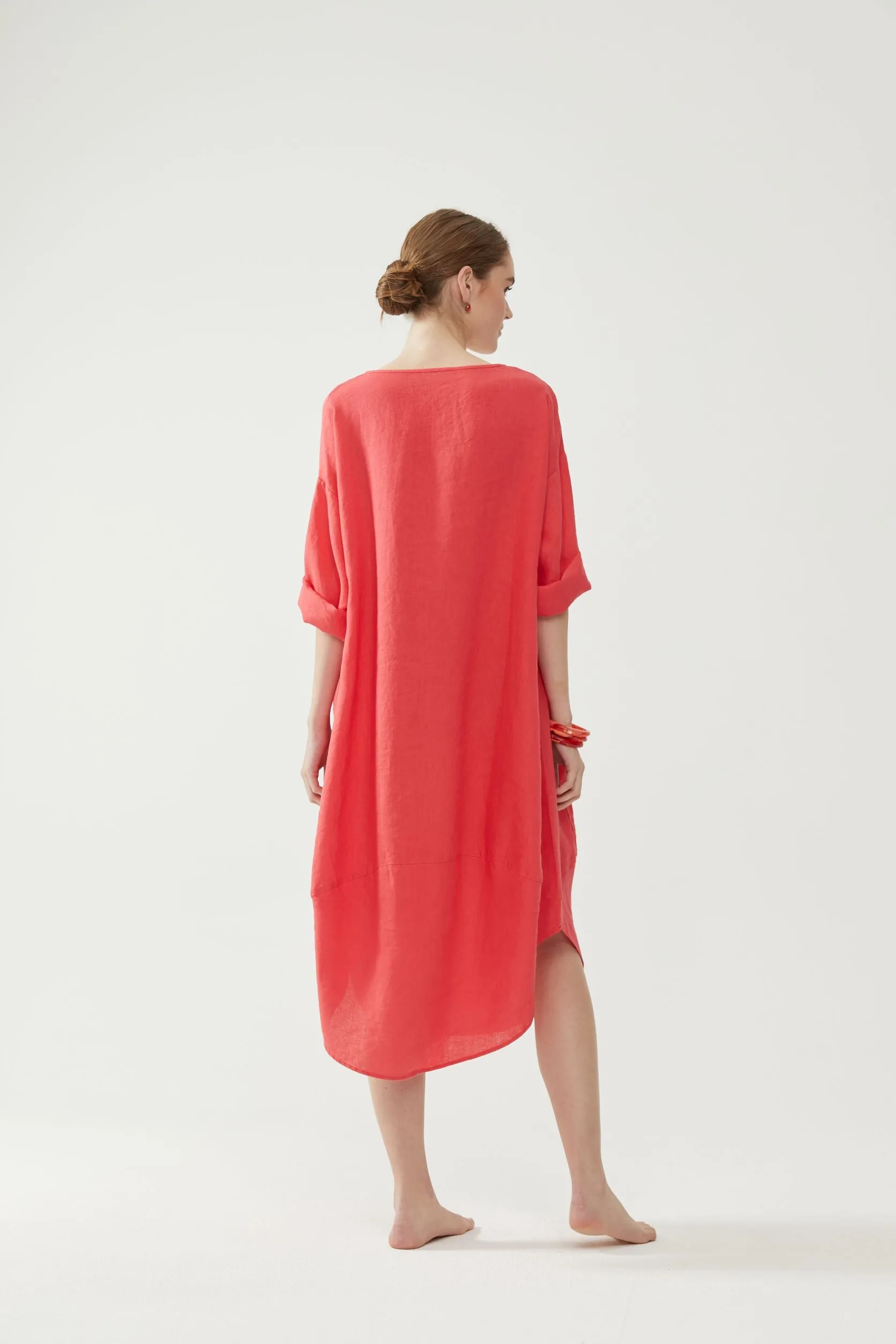 Tulip Dress Coral