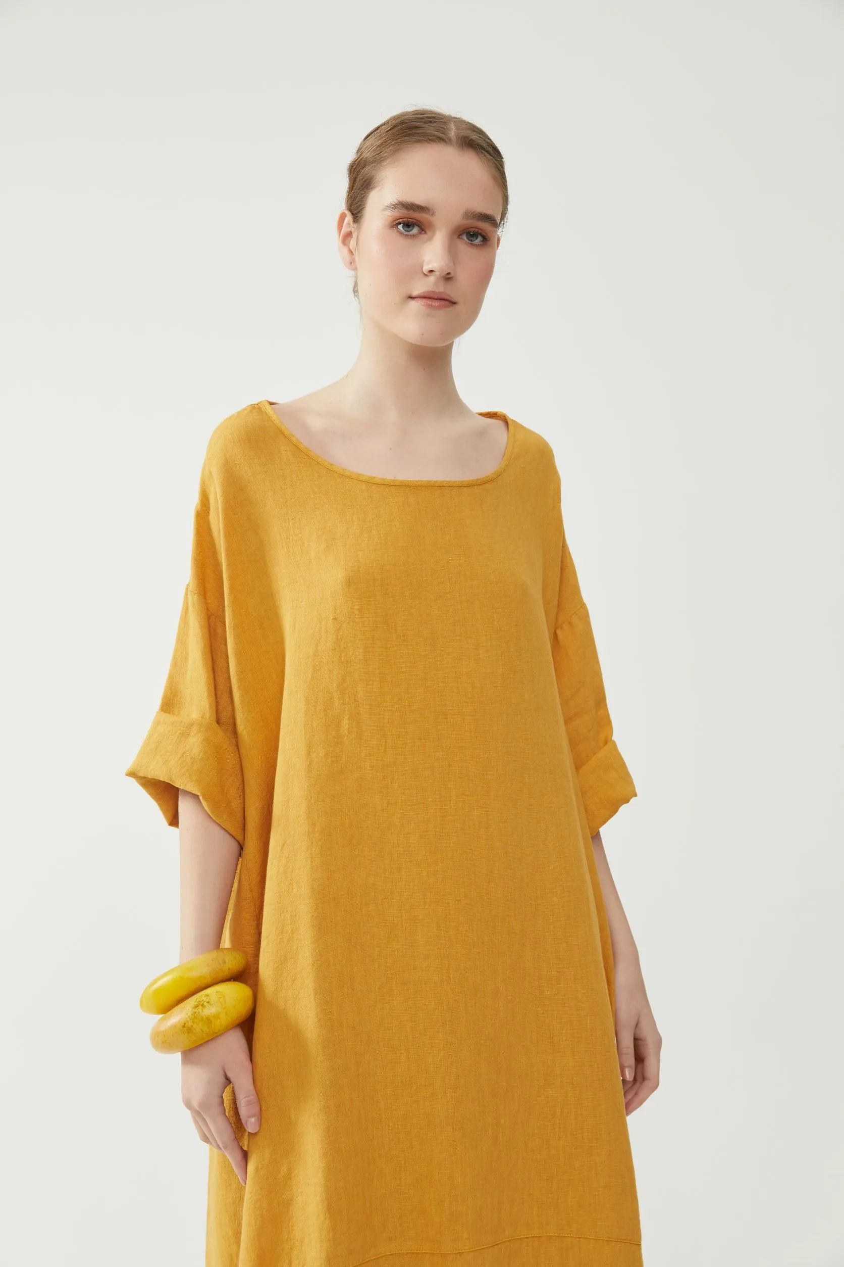 Tulip Dress Mustard